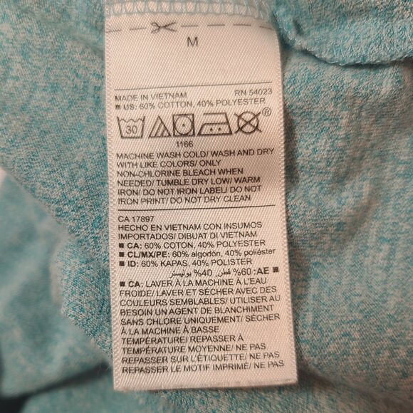 Old Navy Soft-Washed V-Neck Tee – Heather Aqua – Size M - Picture 6 of 6